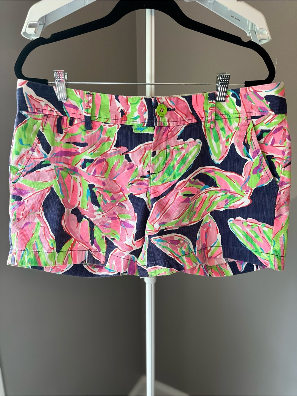 Lilly Pulitzer Tropical Print Callahan Shorts - Pink & Navy